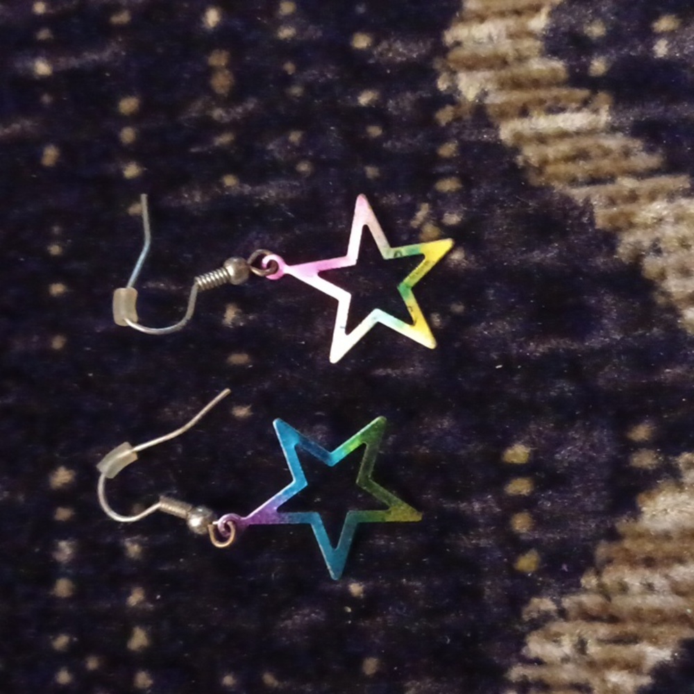 $4 Add-on Colourful Star Earrings